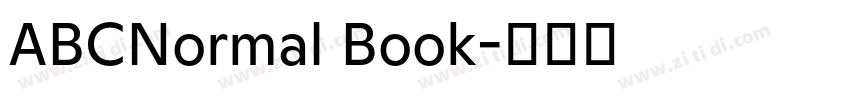 ABCNormal Book字体转换